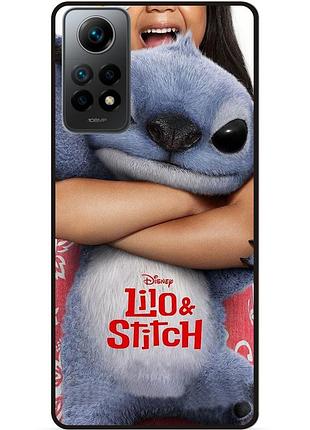 Силиконовый чехол бампер для xiaomi redmi note 11s стич и лило stitch