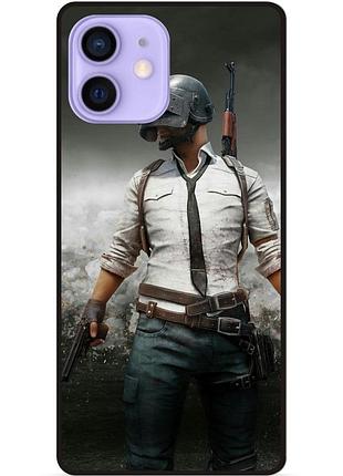 Силіконовий чохол бампер для iphone 12 mini з малюнком pubg пабг