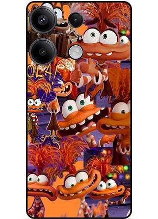 Чехол силиконовый бампер для xiaomi redmi note 13 с рисунком головоломка тревожность