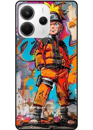 Чехол силиконовый бампер для xiaomi redmi note 14 с рисунком наруто аниме marvel naruto
