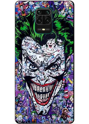 Силіконовий чохол бампер для xiaomi redmi note 9s з малюнком джокер joker
