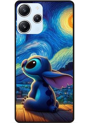 Силиконовый бампер чехол для xiaomi redmi 12 stitch лило и стич