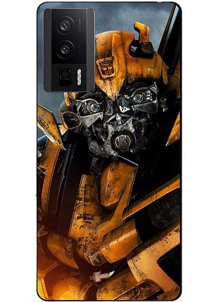 Силіконовий чохол бампер для xiaomi poco f5 pro з малюнком бамблбі bumblebee трансформери