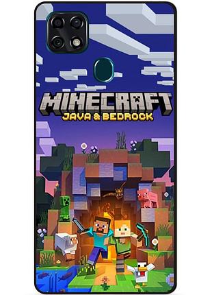 Силіконовий чохол бампер для zte blade 20 smart з картинкою майнкрафт minecraft