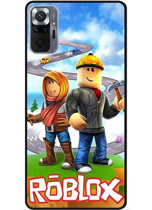 Силіконовий чохол бампер для xiaomi redmi note 10 pro з картинкою roblox роблокс