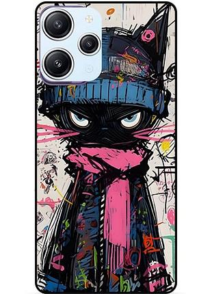 Силіконовий бампер чохол для xiaomi redmi 12 з малюнком кот аниме marvel