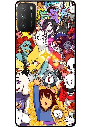 Силіконовий чохол бампер для xiaomi poco m3 з малюнком undertale андертейл