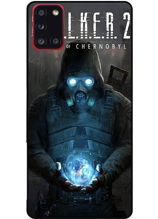 Силиконовый чехол бампер для samsung m51 с картинкой сталкер stalker