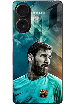 Чехол силиконовый бампер для iphone 16 с рисунком leo messi месси