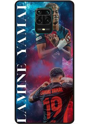 Силіконовий чохол бампер для xiaomi redmi note 9 pro з малюнком lamine yamal ламин ямаль