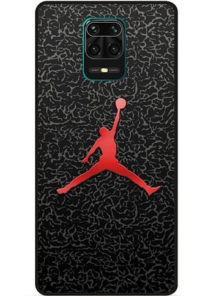 Силіконовий чохол бампер для xiaomi redmi note 9 pro з малюнком jordan джордан
