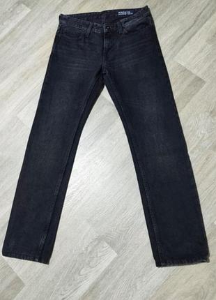 Чоловічі чорносі джинси, розмір 28/32 slim low rise, 100% бавовна