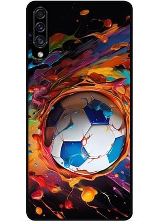 Силіконовий чохол бампер для xiaomi mi a3 з малюнком футбол мяч