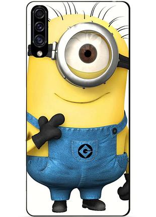 Силіконовий чохол бампер для samsung m20 з малюнком міньйон кевін minion