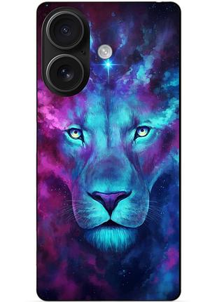 Силіконовий чохол бампер для iphone 16 plus з малюнком космічний лев