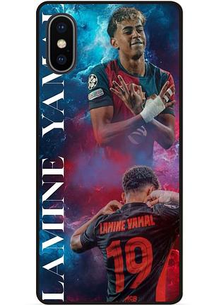 Силиконовый чехол бампер для iphone x 10 с рисунком ламин ямаль lamine yamal