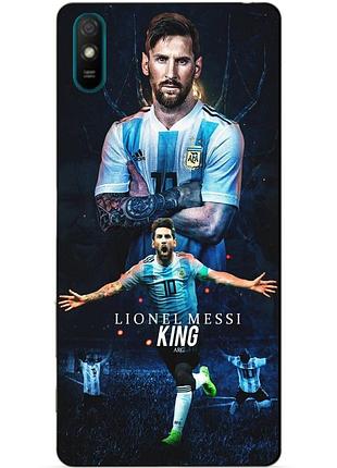 Силиконовый бампер чехол для zte blade l210 с рисунком messi аргентина месси