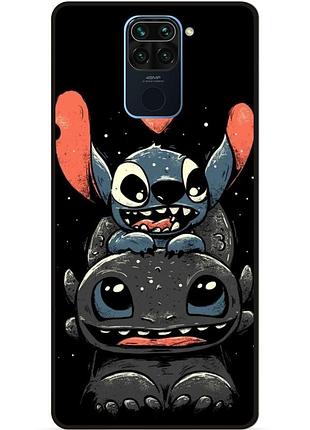 Силіконовий бампер чохол для xiaomi redmi note 9 з малюнком stitch стіч