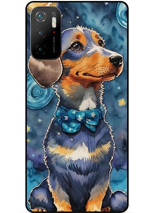 Силиконовый бампер чехол для xiaomi poco m3 pro с рисунком пес звездная ночь ван гог