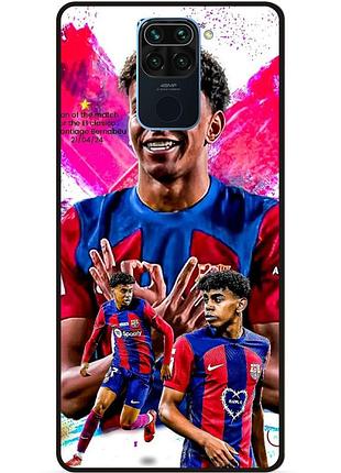 Силіконовий чохол бампер для xiaomi redmi note 9 з малюнком lamine yamal ламин ямаль