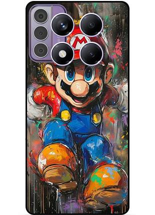 Чехол силиконовый бампер для xiaomi redmi note 14 pro с рисунком марио marvel mario