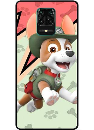 Силіконовий чохол бампер для xiaomi redmi note 9s з малюнком щенячий патруль