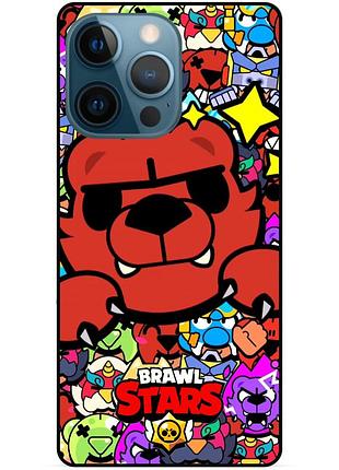 Силіконовий чохол стикери бравл старс brawl stars для xiaomi samsung motorola iphone zte oppo realme nokia ніта