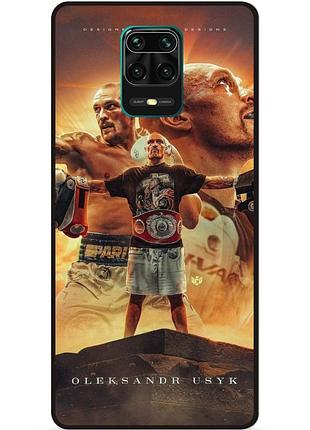 Чехол силиконовый бампер для xiaomi redmi note 9 pro с рисунком усик бокс украина
