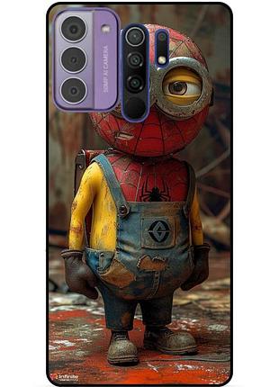 Чехол силиконовый бампер для xiaomi redmi 9 с рисунком миньон marvel человек паук