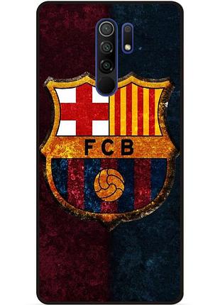 Силіконовий чохол бампер для xiaomi redmi 9 з малюнком барселона barcelona