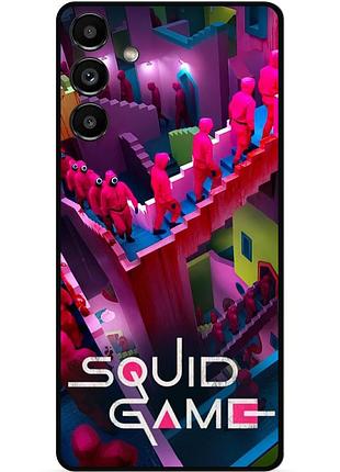 Чехол силиконовый для samsung s20 fe с рисунком игра в кальмара