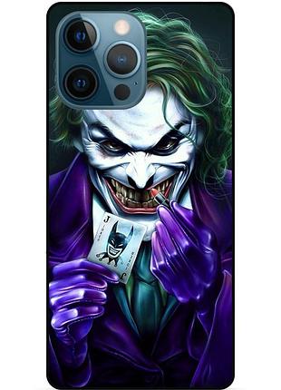 Чехол силиконовый бампер для iphone 15 pro с рисунком joker джокер