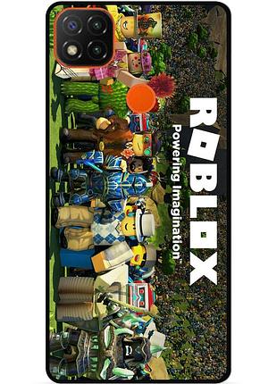 Силіконовий чохол бампер для xiaomi redmi 9c з картинкою роблокс roblox
