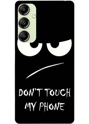 Чехол силиконовый бампер для samsung s21 plus с рисунком глаза dont touch my phone