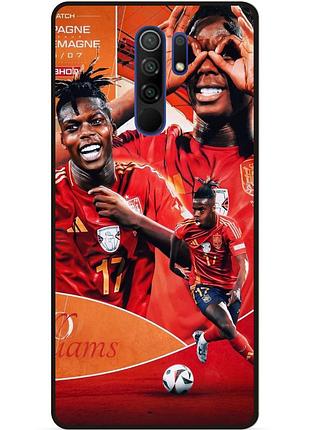 Силиконовый чехол бампер для xiaomi redmi note 8 pro с рисунком нико уильямс nico williams