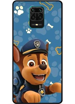 Силіконовий чохол бампер для xiaomi redmi note 9s з малюнком щенячий патруль