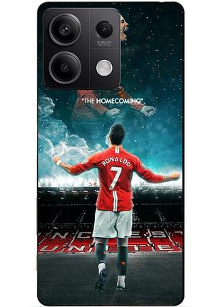 Чехол силиконовый бампер для xiaomi redmi note 14s с рисунком роналдо мю ronaldo
