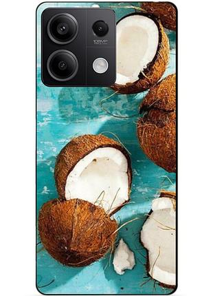 Силіконовий чохол бампер для xiaomi redmi note 13 pro 4g з малюнком кокоси