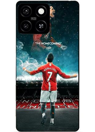 Силіконовий чохол бампер для zte blade a55 з малюнком роналдо мю ronaldo