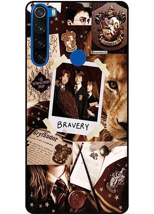 Силиконовый бампер чехол для xiaomi redmi note 8 с картинкой гарри поттер harry potter