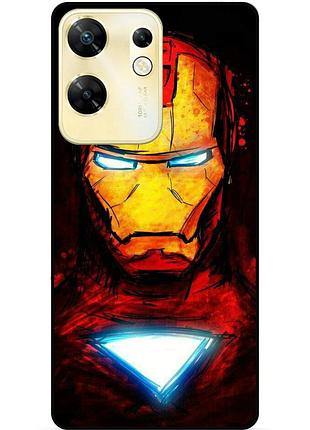 Силіконовий бампер чохол для infinix zero 30 4g з малюнком marvel марвел залізна людина iron man
