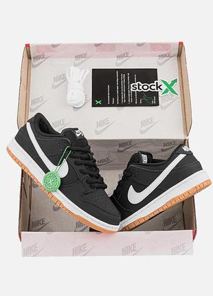 Nike sb dunk low pro "black gum"