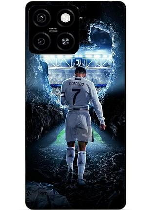 Силіконовий чохол бампер для zte blade a55 з малюнком ronaldo роналдо
