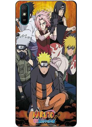 Силіконовий чохол бампер для xiaomi redmi 9a з малюнком naruto наруто аніме