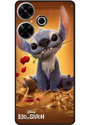 Силиконовый чехол бампер для realme c61 stitch лило и стич