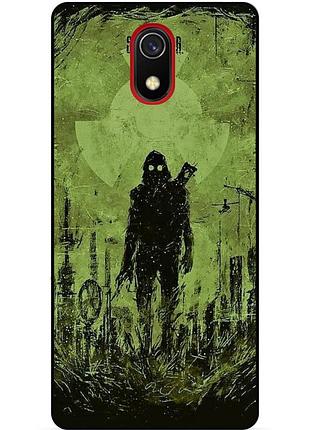 Чехол силиконовый бампер для xiaomi redmi 8a с картинкой сталкер stalker