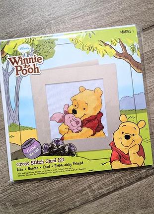 Набор для вышивки крестом открытки winnie the pooh от disney