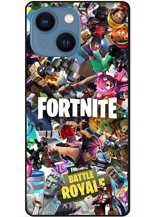 Чехол силиконовый бампер для iphone 14 с картинкой fortnite фортнайт