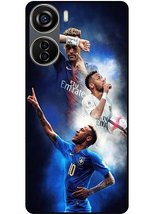 Чехол силиконовый бампер для zte blade v40 design с рисунком neymar неймар