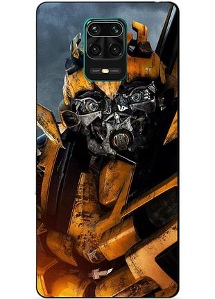 Силіконовий чохол бампер для xiaomi redmi note 9 pro з малюнком бамблбі bumblebee трансформери
